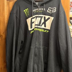Fox Motocross Zipper/hoodie Sweatshirt 