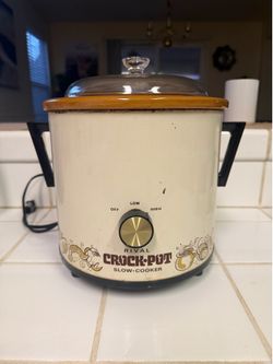 Vintage Rival Crock-Pot Slow Cooker w/ Glass Lid