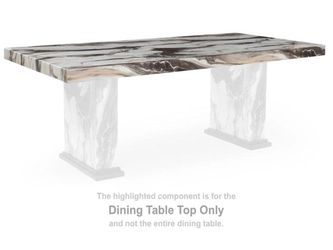 Jeshina Dark Brown/Beige Dining Table Top PCD581-26T