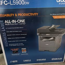 Brother MFC-L5900DW | Business Monochrome Laser All-in-One Printer with Duplex Print, Scan and Copy