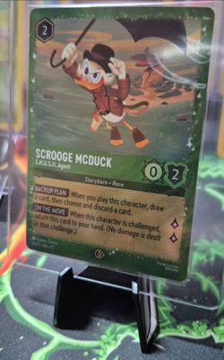 Disney Lorcana Scrooge McDuck SHUSH Agent Promo Card