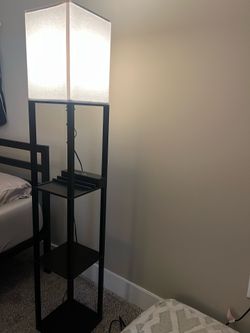 Modern shelf floor lamp