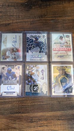 Baseball cards Autographs lot