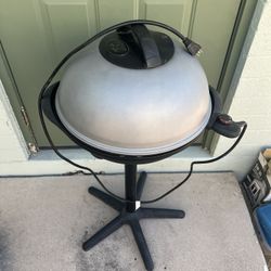 Tabletop And Outdoor Electric Grill With Stand