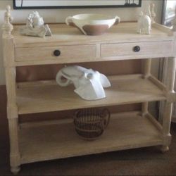 Wood Console Table 