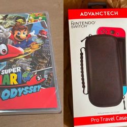 Super Mario Odyssey & Nintendo Switch Carrying Case (Brand New Sealed)
