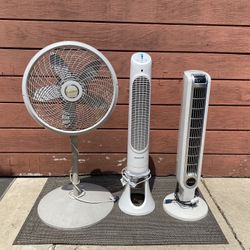 Tower Fans (3) In Good Condition