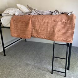 Full Size Metal Loft Bed Frame