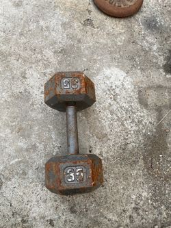 1x35 lb dumbell