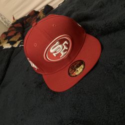 SanFransisco 49ers 7 1/4 fitted hat side patch