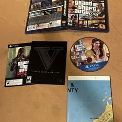 Grand Theft Auto 5 V PS4 CIB W/ Map + Manual PlayStation 4 PS4