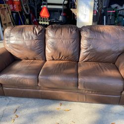 FREE - Sofa, Loveseat, 4 Bar Chairs And Side Table 