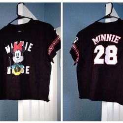 Women's Size Large Crop Top Shirt 