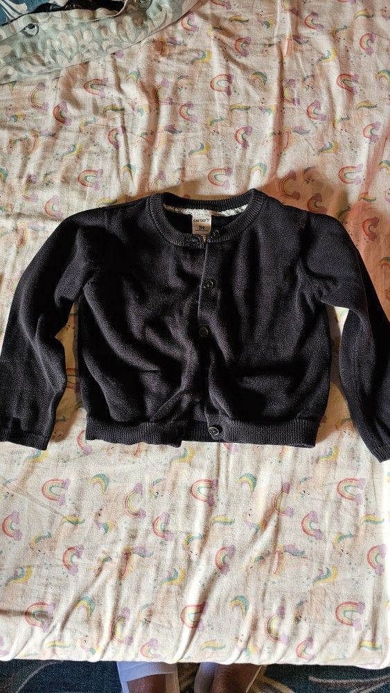 black girl 3t cardigan, 100% cotton