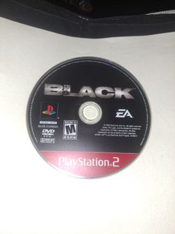 Black PS2 Game Disc