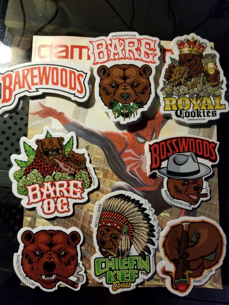 Barewoods / stiiizy stickers