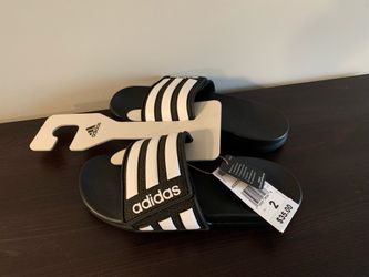 Kids Size 2 Adilette Comfort Adjustable Slides