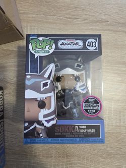 Funko Pop! Vinyl: Avatar Sokka with Wolf Mask #403 LEGENDARY 1741pcs