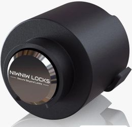 NiwNiw Heavy-Duty Trailer Hitch Lock for 2-5/16" Couplers - Anti-Theft Puck Lock with Keys
