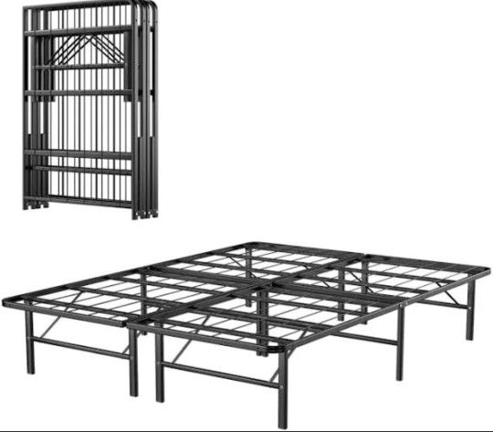 Queen Size Bed Foldable Bed Frame