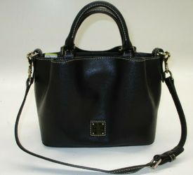 Dooney & Burke Black Canvas Shoulder Purse