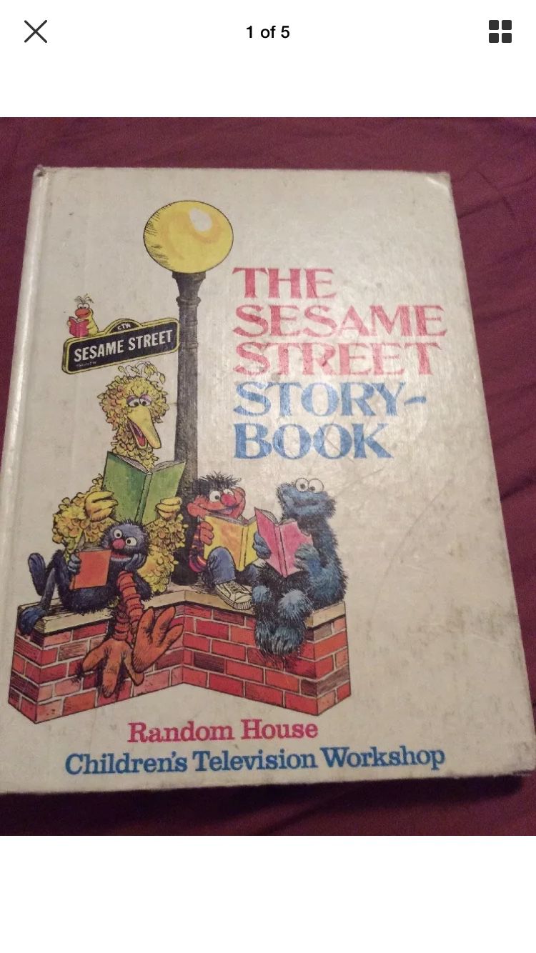 Vintage 1971 SESAME STREET STORYBOOK Jim Henson's Muppets Random House HC
