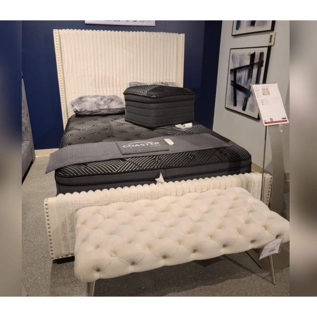 white king size bed frame