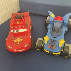 Batman and Lightning McQueen Toy Cars