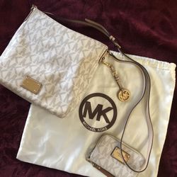 Michael Kors bag and wallet