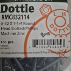 8-32 X 1-1/4 Slotted Philips