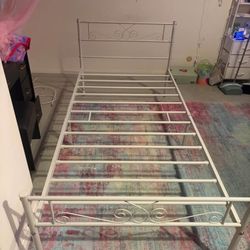 Twin bed frame, Mattress And boxspring Set