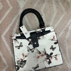 Butterfly And Floral Handbag