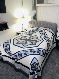 Star Spin Patchwork Amish Quilt - AMISH QUILT 