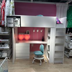 Loft Bed With Desk And Storage 