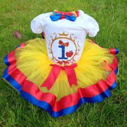 New 1st Birthday Snow white Tutu Set 12-18m