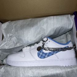 Size 8.5 - Nike Nicole Hause x Dunk Pro SB Low White University Blue