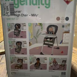 Ingenuity Full Course 6-in-1 High Chair – Unisex, Age Up to 5 Years – Milly