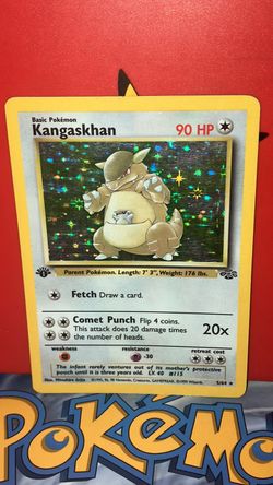 1st edition Kangaskhan Jungle Set Holo Rare Original Near Mint 