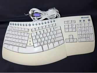 Microsoft Natural Keyboard Pro RT9431 Ergonomic Split Wired USB PS/2 Keyboard