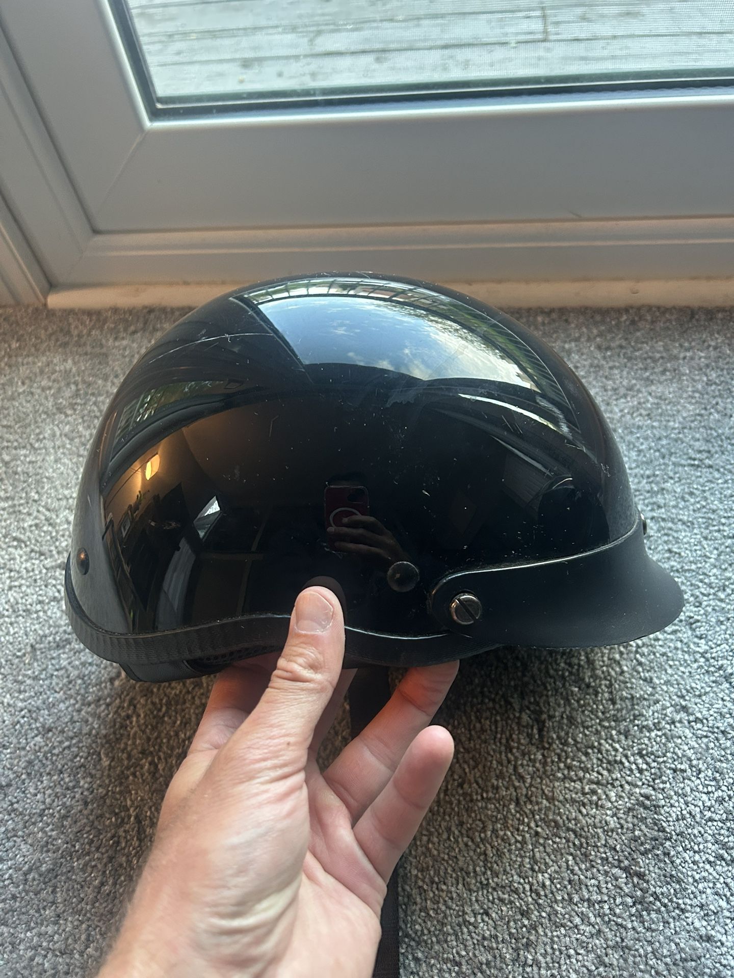 Motorcycle Half Helmet Size Medium