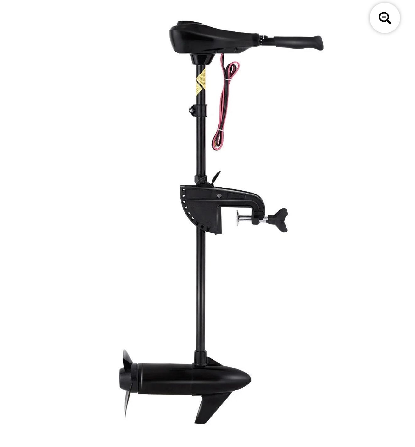 Costway New 55lbs Freshwater Transom Mounted Trolling Motor 36" Shaft 