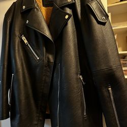 Zara Leather Jacket Size Small