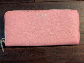 KATE SPADE BABY PINK ZIP AROUND WALLET