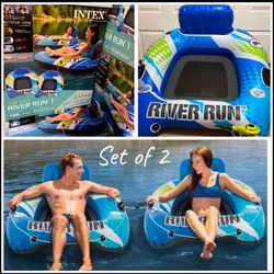 🌊 NEW – 2-Pack River Tubes (Inflatable Pool Floats) 🌊