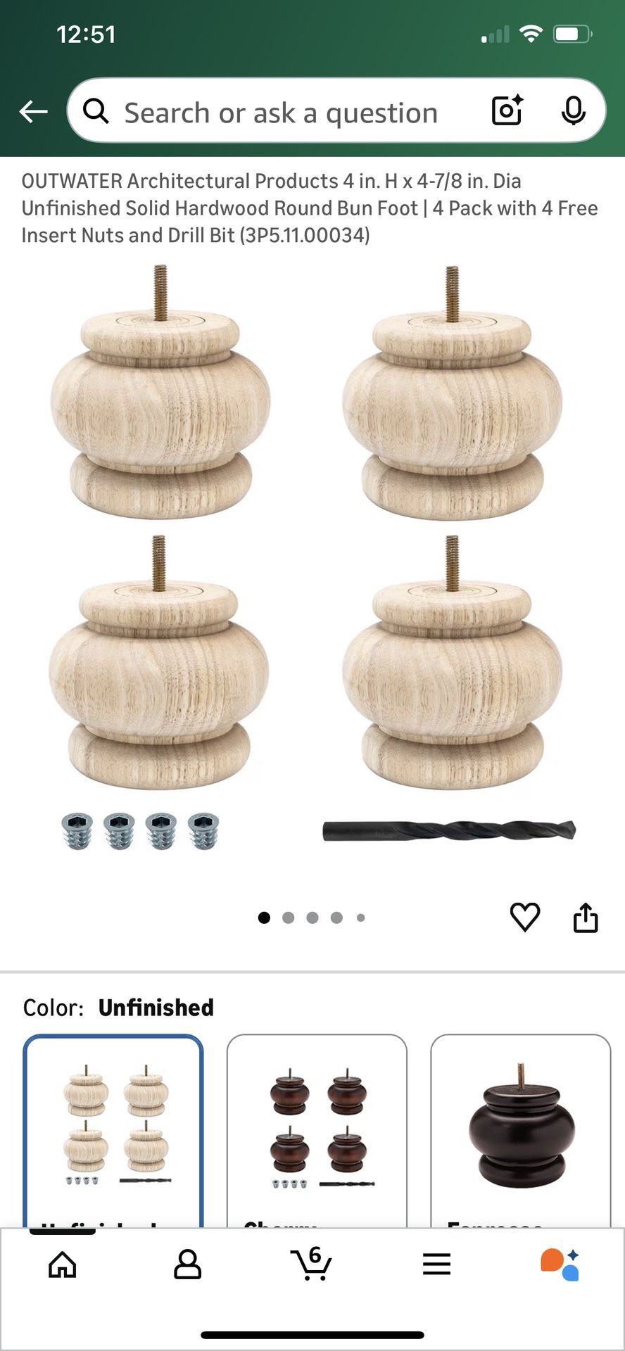 Bun Feet For Elevating Couch 