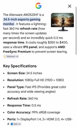 Alienware AW2523HF