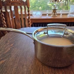 Sur La Table Stainless Tri-ply Saucepan -- 8" x 4.25"