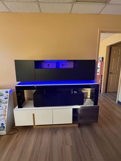 Modern TV Stand with LED Lights