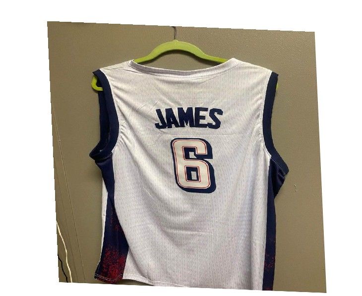 blue to LeBron James USA Jersey Genuine Athletic Gear