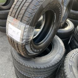 LT245/75/16 Kumho (4) Semi New Tires Mount & Balance // Set De 4 Llantas Semi Nuevas Kumho De Carga Instaladas Y Balanceadas